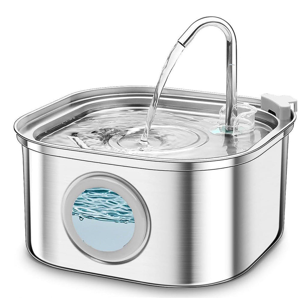 3.2L Stainless Steel Pet Water Fountain with Filtration for Cats & Dogs