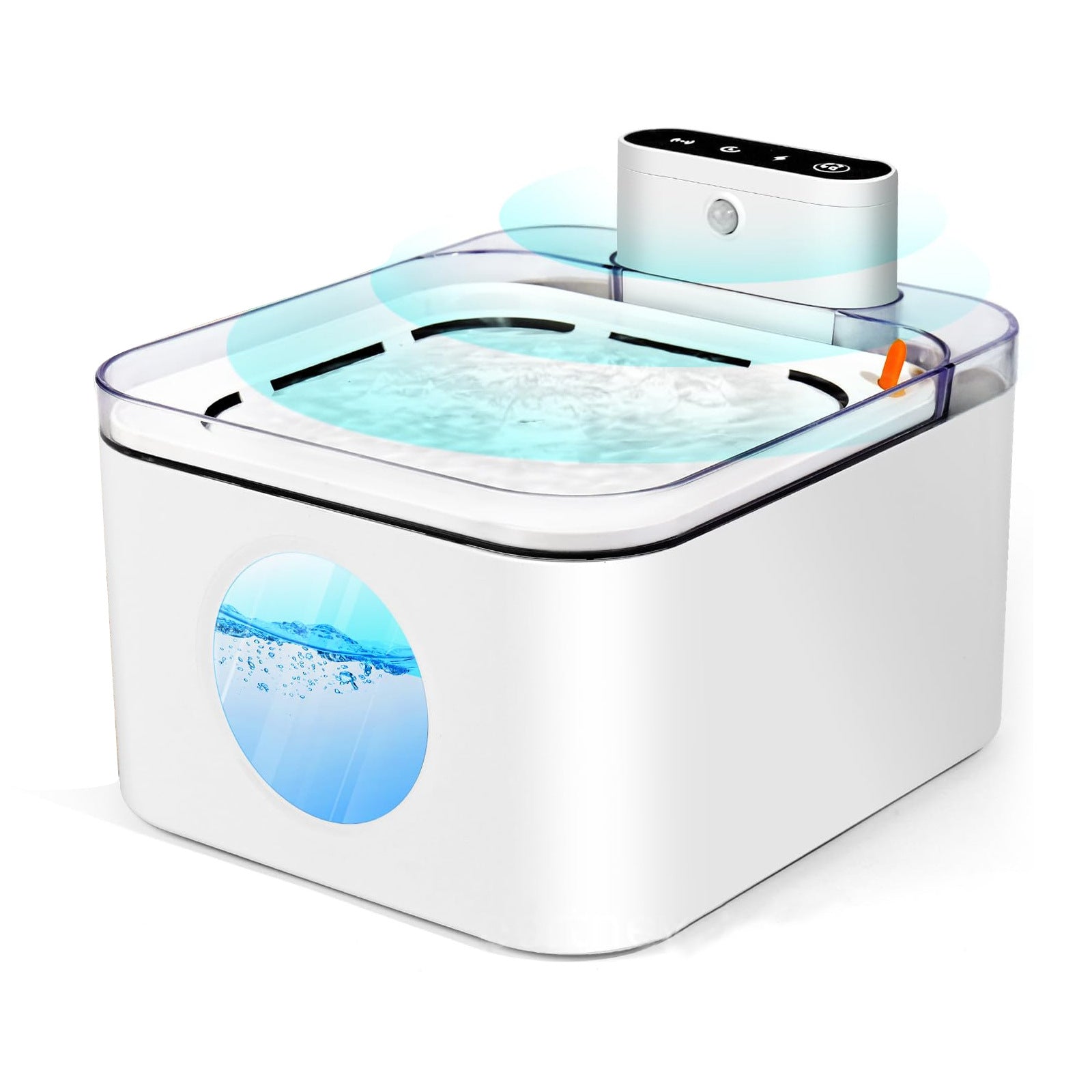 2.8L Rechargeable Wireless Pet Water Fountain with Sensor & Filtration