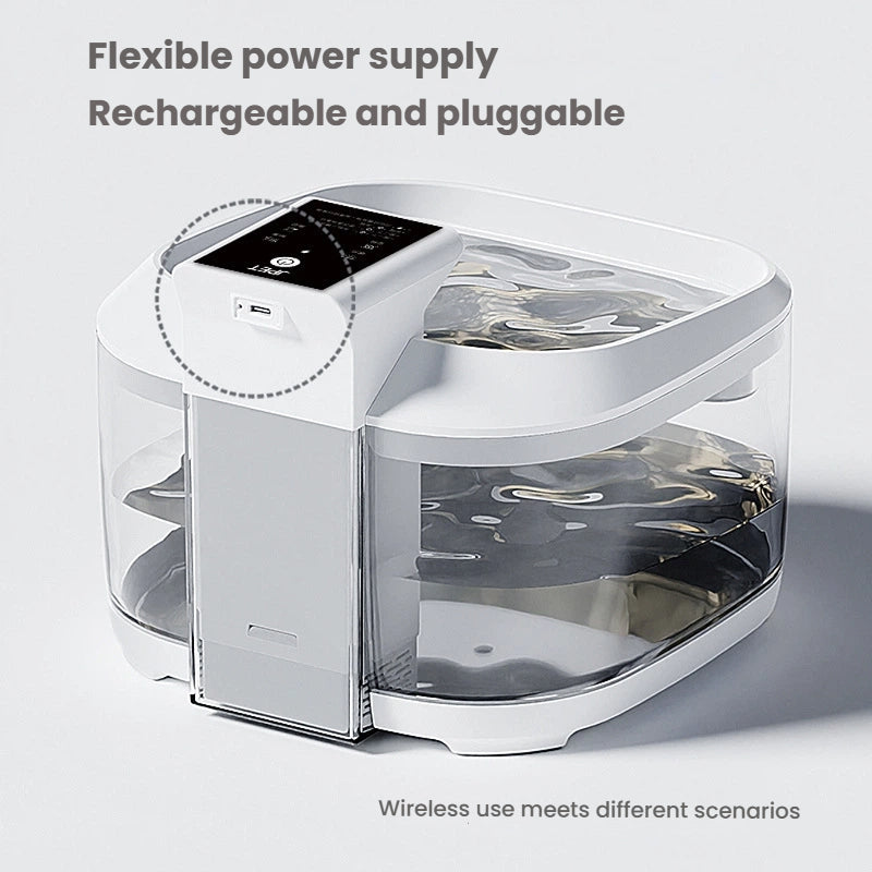 Wireless Stainless Steel Pet Water Fountain for Cats and Dogs