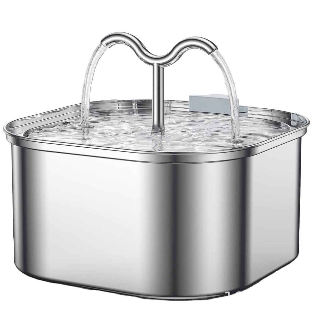 3.2L Stainless Steel Pet Water Fountain with Filtration for Cats & Dogs