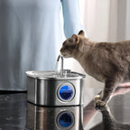 3.2L Stainless Steel Pet Water Fountain with Filtration for Cats & Dogs