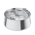 4L Stainless Steel Pet Water Fountain with Faucet Design & Silent Pump