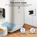 Smart WiFi Pet Feeder with Timer & Portion Control for Cats and Dogs