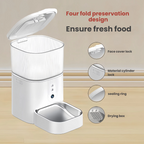 Smart Automatic Pet Feeder with APP Control & Stainless Steel Bowl