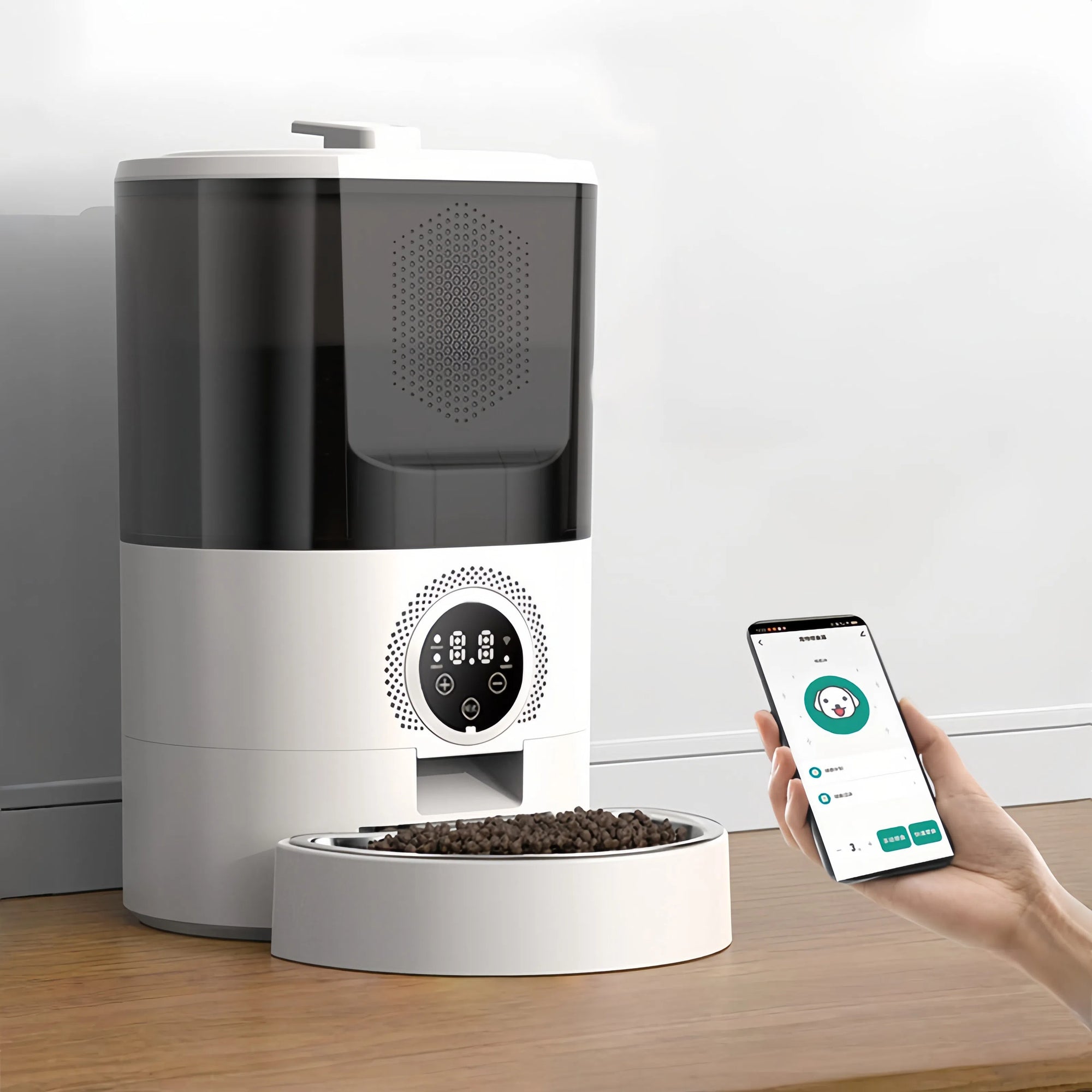Smart Automatic Pet Feeder – Large Capacity with App Control