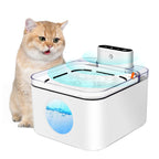 2.8L Rechargeable Wireless Pet Water Fountain with Sensor & Filtration