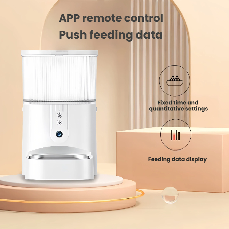 Smart Automatic Pet Feeder with APP Control & Stainless Steel Bowl