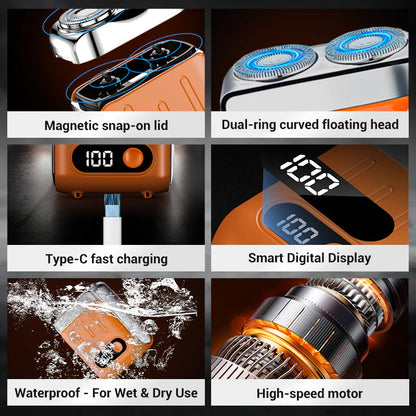 🔥New Upgrade🔥Men's Portable Mini Rotary Electric Shaver