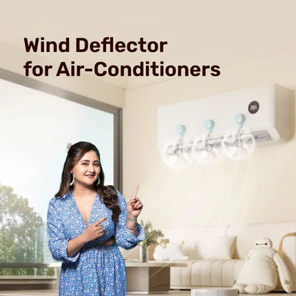 Homero Suction Cup Mounted Wind Deflector for Air-Conditioners