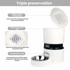 4L Smart Automatic Pet Feeder with APP Control and Stainless Steel Bowl