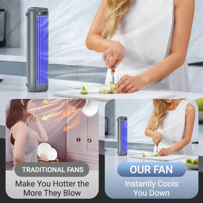 🌊2-in-1 Portable Turbo Tower Fan❄️