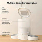 Smart Dual-Bowl Automatic Pet Feeder with Voice & App Control – 3L