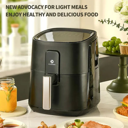 Smart Touch Control Panel 6L Capacity for Kitchen Cooker Air Fryer BLACK Electric Carton Aluminum PTFE Round Digital Control 220