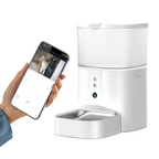Smart Automatic Pet Feeder with APP Control & Stainless Steel Bowl