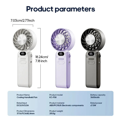 3-in-1 Foldable Fan | Fast Cooling Device