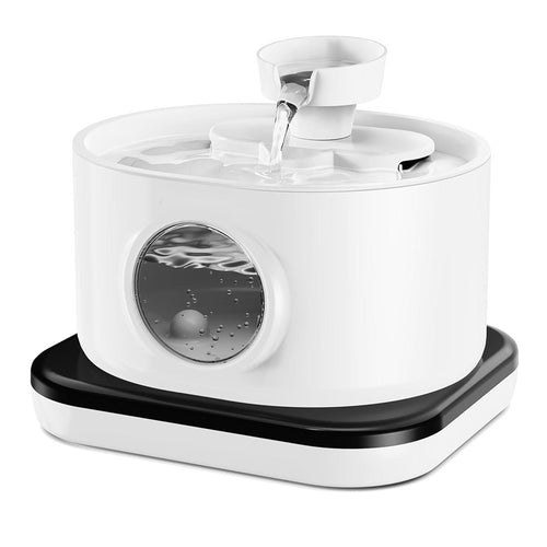 2.8L Rechargeable Wireless Pet Water Fountain with Sensor & Filtration