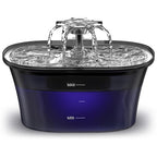 2.5L Stainless Steel Pet Water Fountain with Quiet Pump & 5-Stage Filter