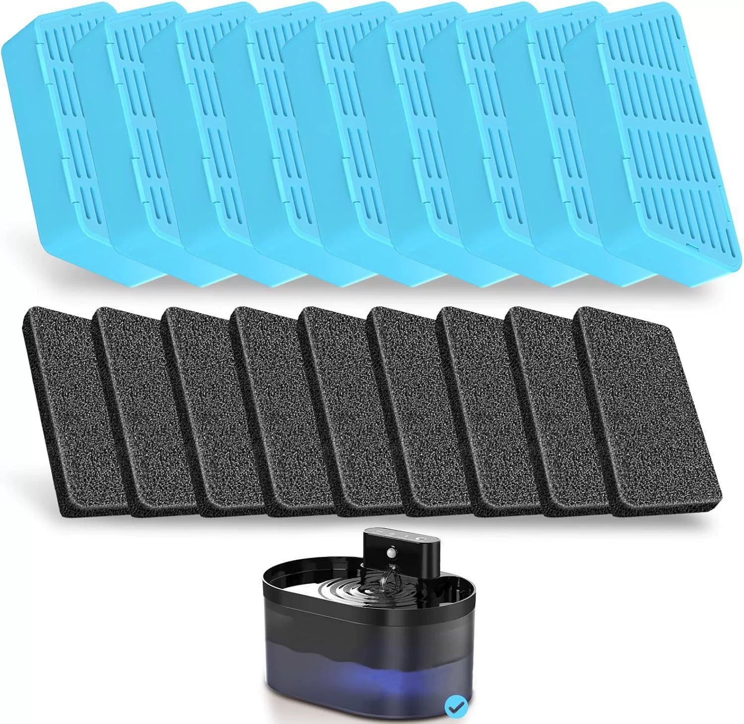2.2L Rechargeable Pet Water Fountain with Sensor and Timed Modes