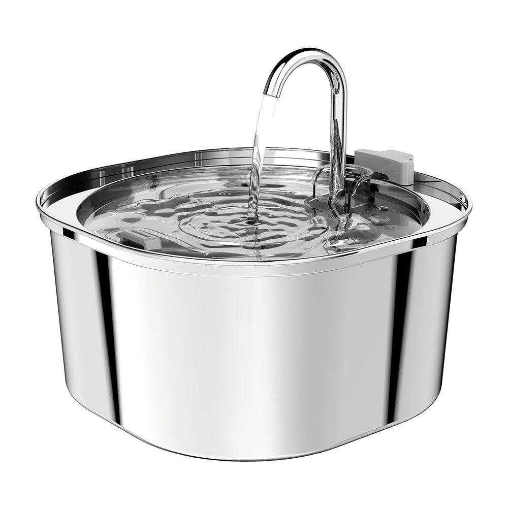3.2L Stainless Steel Pet Water Fountain with Filtration for Cats & Dogs