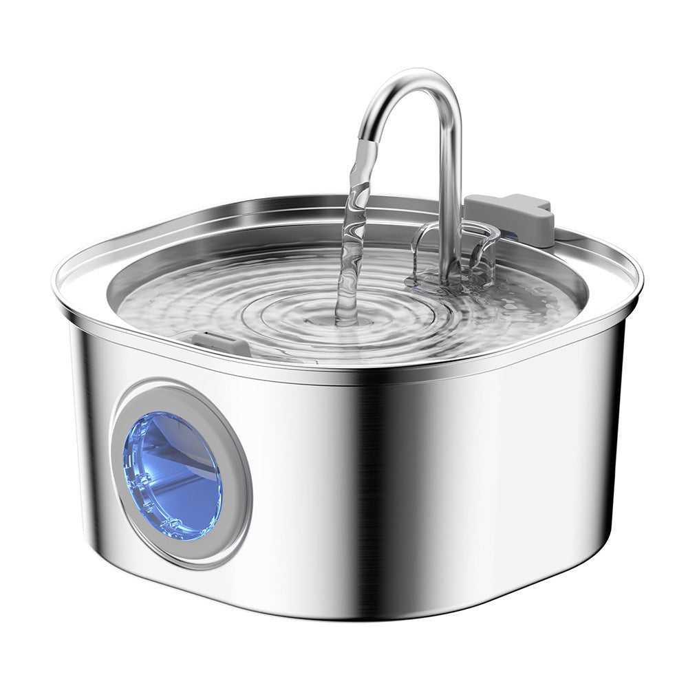 3.2L Stainless Steel Pet Water Fountain with Filtration for Cats & Dogs